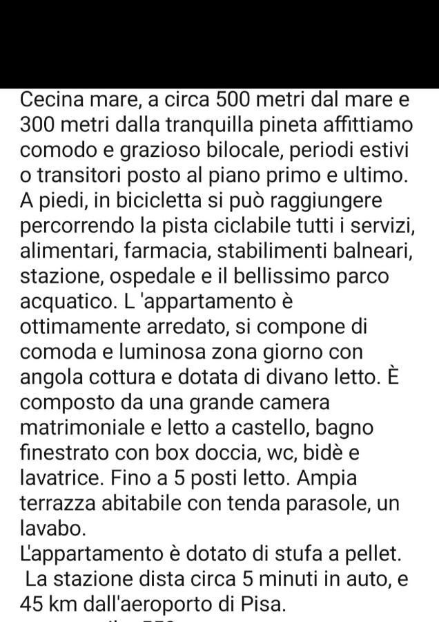 Appartamento Il Bucaniere A Marina Di Cecina Extérieur photo